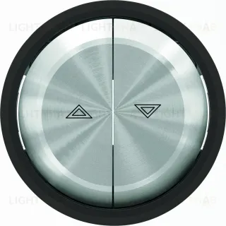 Выключатель управления жалюзи кнопочный ABB Skymoon, черное стекло 2CLA814400A1001+2CLA864400A1501 2CLA814400A1001 + 2CLA864400A1501