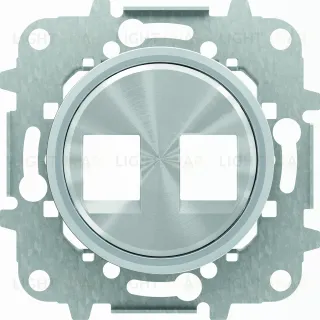 Розетка компьютерная двойная ABB Skymoon RJ45 5 кат., хром 2CLA201850A1001+2CLA201850A1001+2CLA861820A1401 2CLA201850A1001 + 2CLA861820A1401