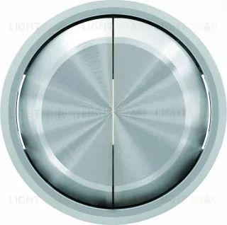 Выключатель двухклавишный ABB Skymoon, 10 А, хром 2CLA811100A1001+2CLA861100A1401 2CLA811100A1001 + 2CLA861100A1401