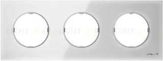 Рамка тройная ABB Skymoon, белое стекло 2CLA867300A3001 2CLA867300A3001