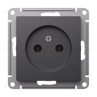Розетка без заземления Schneider Electric Atlasdesign 16А, базальт ATN001441 ATN001441