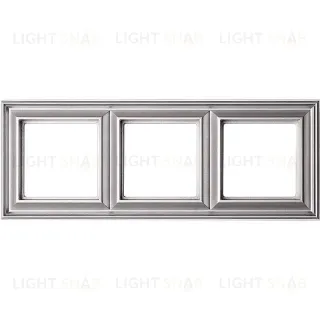 Рамка тройная Jung Eco Profi Deco, алюминий EPD483AL EPD483AL