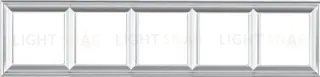 Рамка пятерная Jung Eco Profi Deco, алюминий EPD485AL EPD485AL