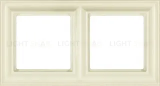 Рамка двойная Jung Eco Profi Deco, слоновая кость EPD482 EPD482