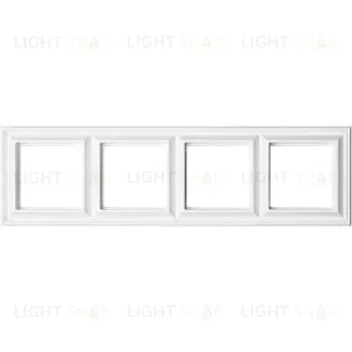 Рамка четверная Jung Eco Profi Deco, белый EPD484WW EPD484WW