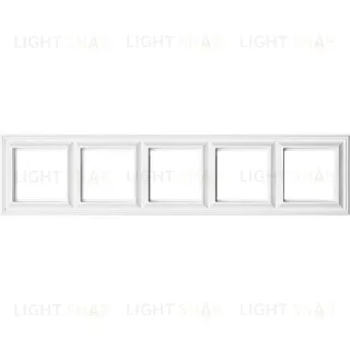 Рамка пятерная Jung Eco Profi Deco, белый EPD485WW EPD485WW