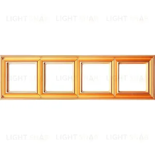 Рамка четверная Jung Eco Profi Deco, золото EPD484GO EPD484GO