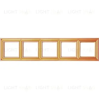 Рамка пятерная Jung Eco Profi Deco, золото EPD485GO EPD485GO