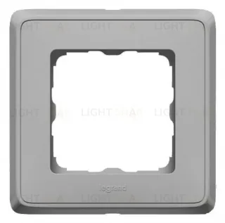 Рамка одинарная Legrand Cariva алюминий 773671 773671