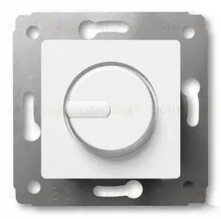 Светорегулятор поворотный 40-300 Вт Legrand Cariva белый 773617 773617