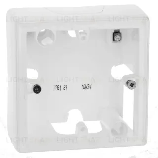 Коробка для накладного монтажа одинарная Legrand Cariva и Legrand Valena белый 776181 776181