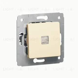 Выключатель 1 клавишный с подсветкой Legrand Cariva10А слоновая кость 773710 773710