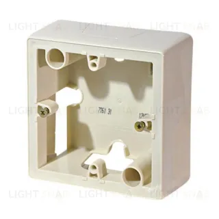 Коробка для накладного монтажа одинарная Legrand Cariva и Legrand Valena слоновая кость 776131 776131