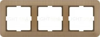 Рамка тройная Schneider Electric W59 бук KD-3-88 KD-3-88