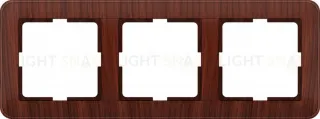 Рамка тройная Schneider Electric W59 мореный дуб KD-3-98 KD-3-98