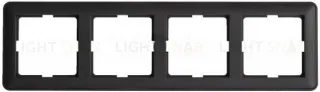 Рамка четверная Schneider Electric W59 черный бархат KD-4-68 KD-4-68