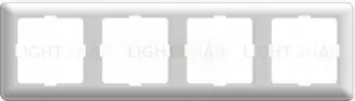 Рамка четверная Schneider Electric W59 белый KD-4-18 KD-4-18