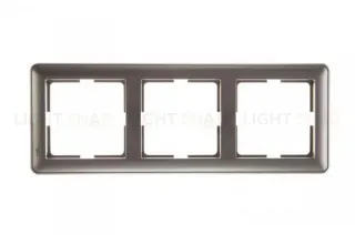 Рамка тройная Schneider Electric W59 шампань KD-3-48 KD-3-48