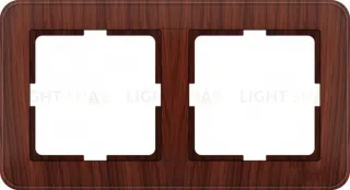 Рамка двойная Schneider Electric W59 мореный дуб KD-2-98 KD-2-98