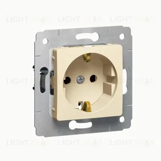 Розетка с заземлением со шторками Legrand Cariva 16А слоновая кость 773721 773721