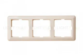 Рамка тройная Schneider Electric W59 слоновая кость KD-3-28 KD-3-28