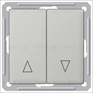 Выключатель для жалюзи с механической блокировкой Schneider Electric W59 16А/250В, матовый хром VS416-253-5-86 VS416-253-5-86