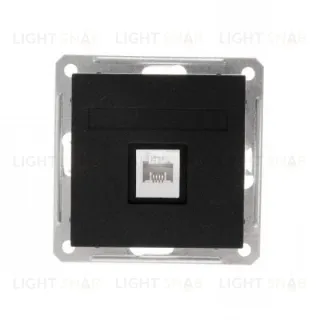 Розетка компьютерная одинарная Schneider Electric W59 RJ45 кат. 5e черный бархат RSI-152K5E-6-86 RSI-152K5E-6-86