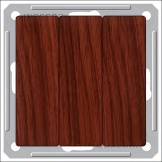 Выключатель трехклавишный Schneider Electric W59 16А/250В мореный дуб VS0516-351-9-86 VS0516-351-9-86