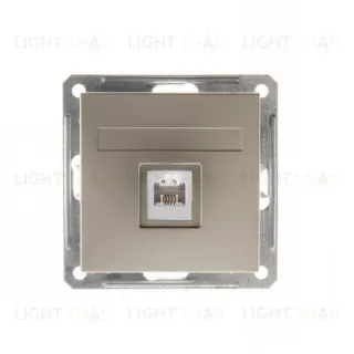 Розетка компьютерная одинарная Schneider Electric W59 RJ45 кат. 5e шампань RSI-152K5E-4-86 RSI-152K5E-4-86