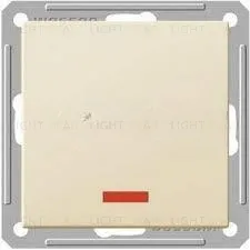 Переключатель одноклавишный с подсветкой Schneider Electric W59 (вкл/выкл с 2-х мест) 16А/250В слоновая кость VS616-157-2-86 VS616-157-2-86