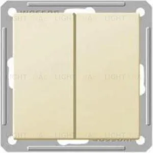 Переключатель двухклавишный Schneider Electric W59 (вкл/выкл с 2-х мест) 16А/250В слоновая кость VS616-256-2-86 VS616-256-2-86