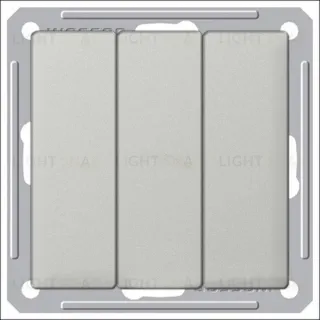 Выключатель трехклавишный Schneider Electric W59 16А/250В матовый хром VS0516-351-5-86 VS0516-351-5-86