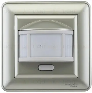 Датчик движения Schneider Electric W59 2300 Вт 3-х проводное подключение, в сборе с рамкой, шампань DDS-251-48 DDS-251-48