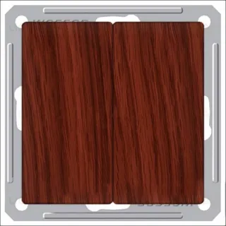 Переключатель двухклавишный Schneider Electric W59 (вкл/выкл с 2-х мест) 16А/250В мореный дуб VS616-256-9-86 VS616-256-9-86