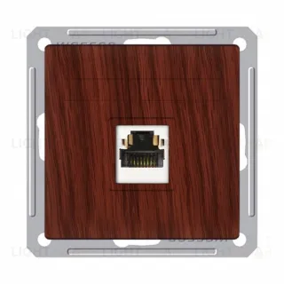 Розетка компьютерная одинарная Schneider Electric W59 RJ45 кат. 5e мореный дуб RSI-152K5E-9-86 RSI-152K5E-9-86