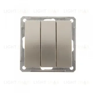 Выключатель трехклавишный Schneider Electric W59 16А/250В шампань VS0516-351-4-86 VS0516-351-4-86
