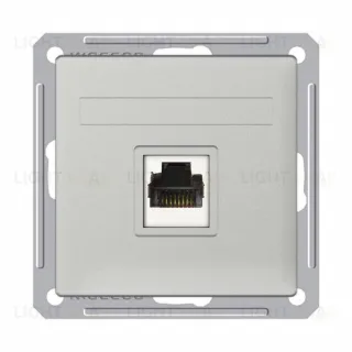 Розетка телефонная одинарная Schneider Electric W59 RJ11 матовый хром RSI-152T-5-86 RSI-152T-5-86