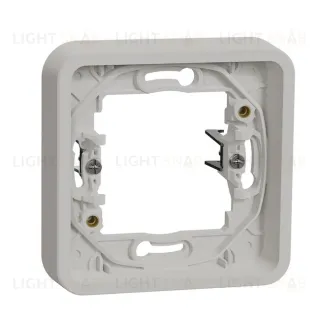 Рамка одинарная для скрытого монтажа с винтами Schneider Electric Mureva Styl, IP55, белый MUR39108 MUR39108
