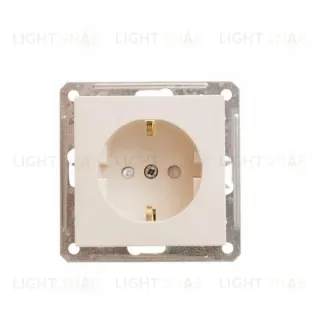 Розетка с заземлением с защитными шторками Schneider Electric W59 16А/250В, слоновая кость RS16-152-2-86 RS16-152-2-86