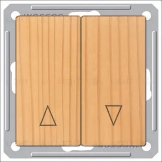 Выключатель для жалюзи с механической блокировкой Schneider Electric W59 16А/250В, сосна VS416-253-7-86 VS416-253-7-86