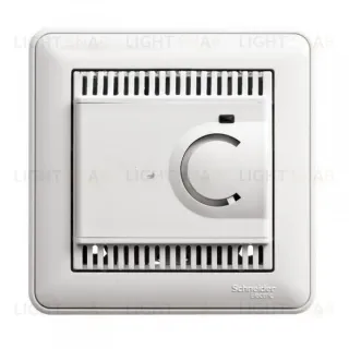 Регулятор теплого пола Schneider Electric W59 с датчиком пола в сборе с рамкой 10А/230В, белый TES-151-18 TES-151-18