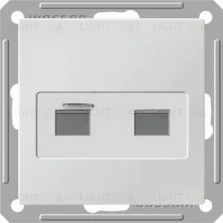 Розетка двойная телефон + компьютерная Schneider Electric W59 5е (RJ11+RJ45) белый RSI-251TK5E-1-86 RSI-251TK5E-1-86