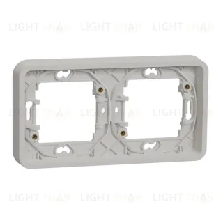 Рамка двойная горизонтальная для скрытого монтажа Schneider Electric Mureva Styl, IP55, белый MUR39101 MUR39101