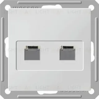 Розетка телефонная двойная Schneider Electric W59 RJ11 белый RSI-251TT-1-86 RSI-251TT-1-86