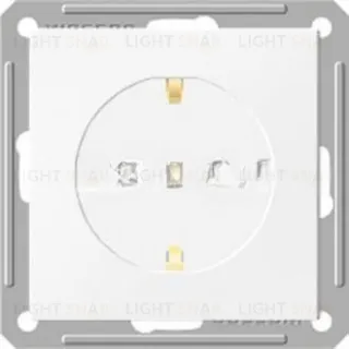 Розетка с заземлением с защитными шторками Schneider Electric W59 16А/250В, белый RS16-152-1-86 RS16-152-1-86