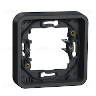 Рамка одинарная для скрытого монтажа с винтами Schneider Electric Mureva Styl, IP55, антрацит MUR34108 MUR34108