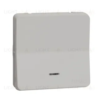 Выключатель кнопочный одноклавишный с подсветкой Schneider Electric Mureva Styl 10 AX, IP55, белый MUR39127 MUR39127