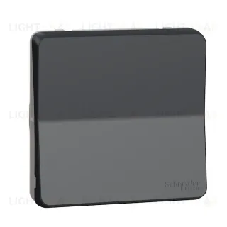 Выключатель кнопочный одноклавишный Schneider Electric Mureva Styl 10 AX, IP55, антрацит MUR35027 MUR35027