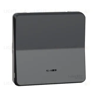 Выключатель-переключатель одноклавишный с подсветкой Schneider Electric Mureva Styl 10 AX, IP55, антрацит MUR35025 MUR35025