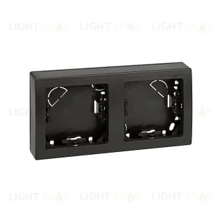 Рамка двойная для горизонтальной установки Simon 73 Loft, графит 73620-62 73620-62